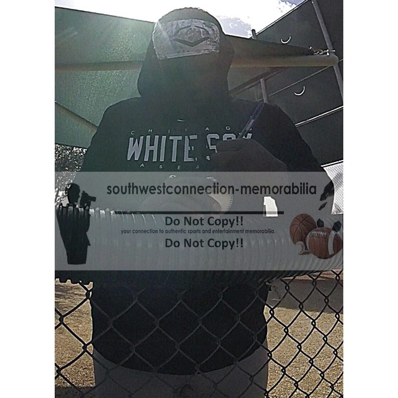 Oscar Colas Autographed Baseball Chicago White Sox Fukuoka Hawks Proof Photo COA - Picture 2 of 7